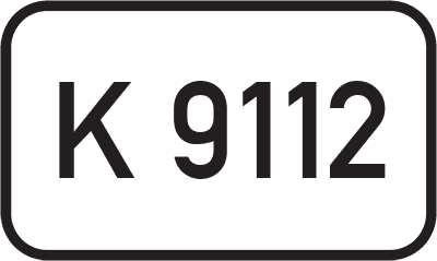 Straßenschild Kreisstraße K 9112