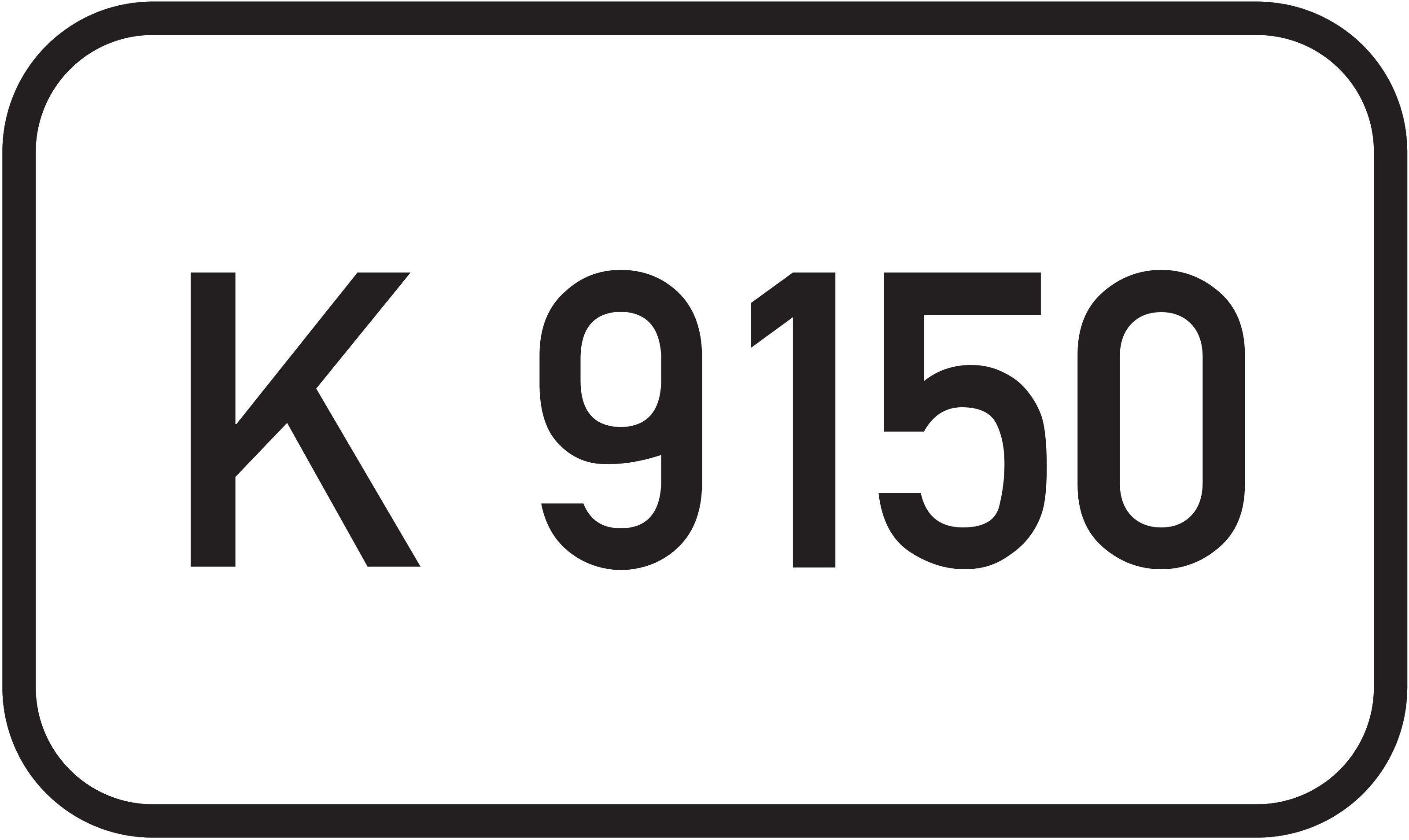 Straßenschild Kreisstraße K 9150