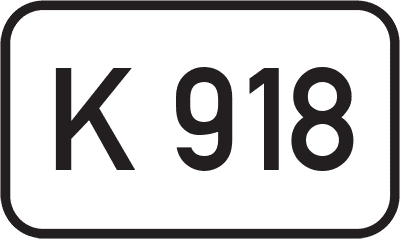 Straßenschild Kreisstraße K 918