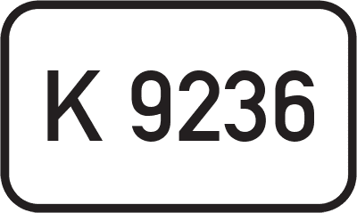 Straßenschild Kreisstraße K 9236