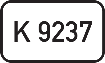 Straßenschild Kreisstraße K 9237