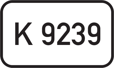 Straßenschild Kreisstraße K 9239