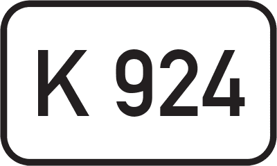 Straßenschild Kreisstraße K 924