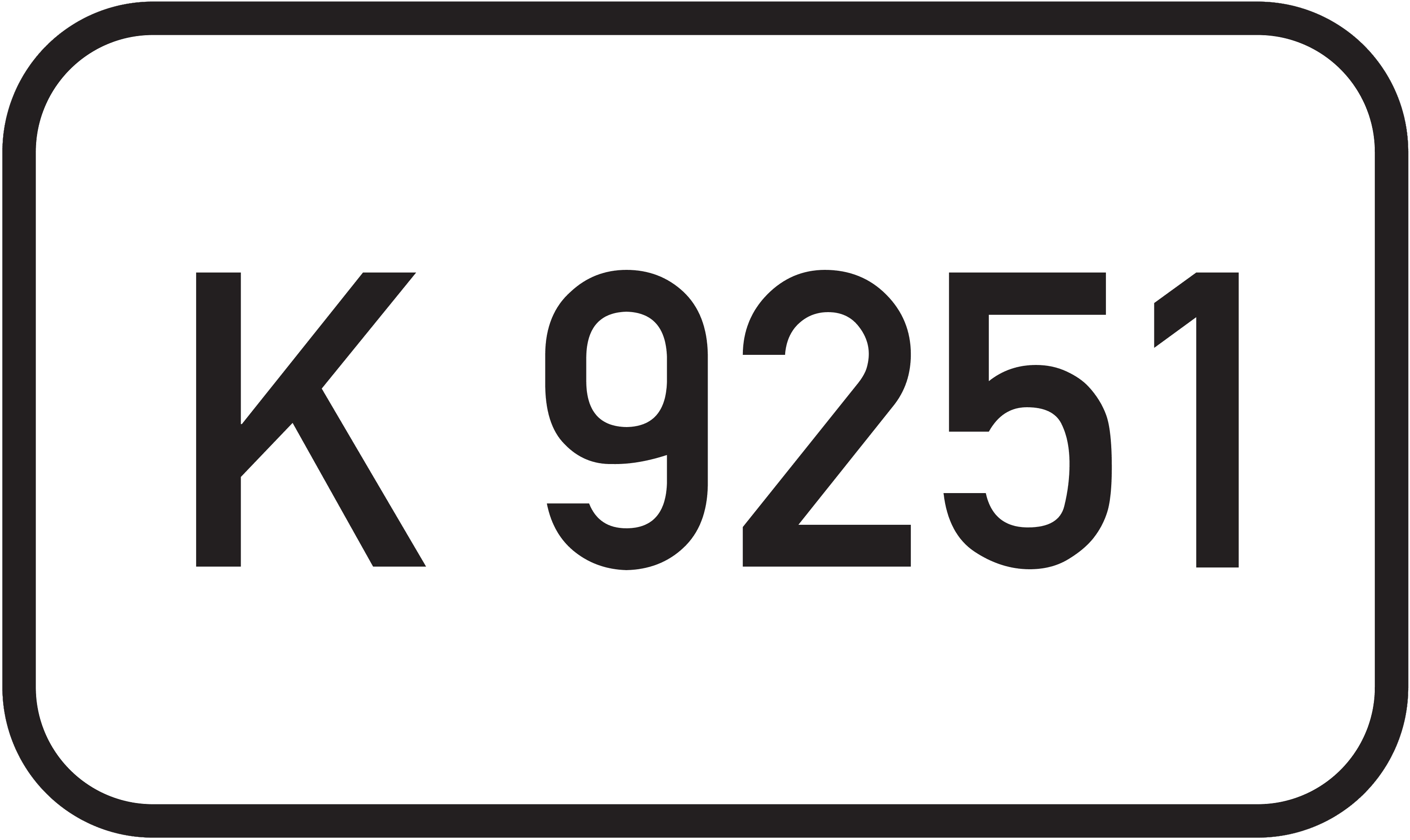 Straßenschild Kreisstraße K 9251