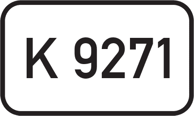 Straßenschild Kreisstraße K 9271
