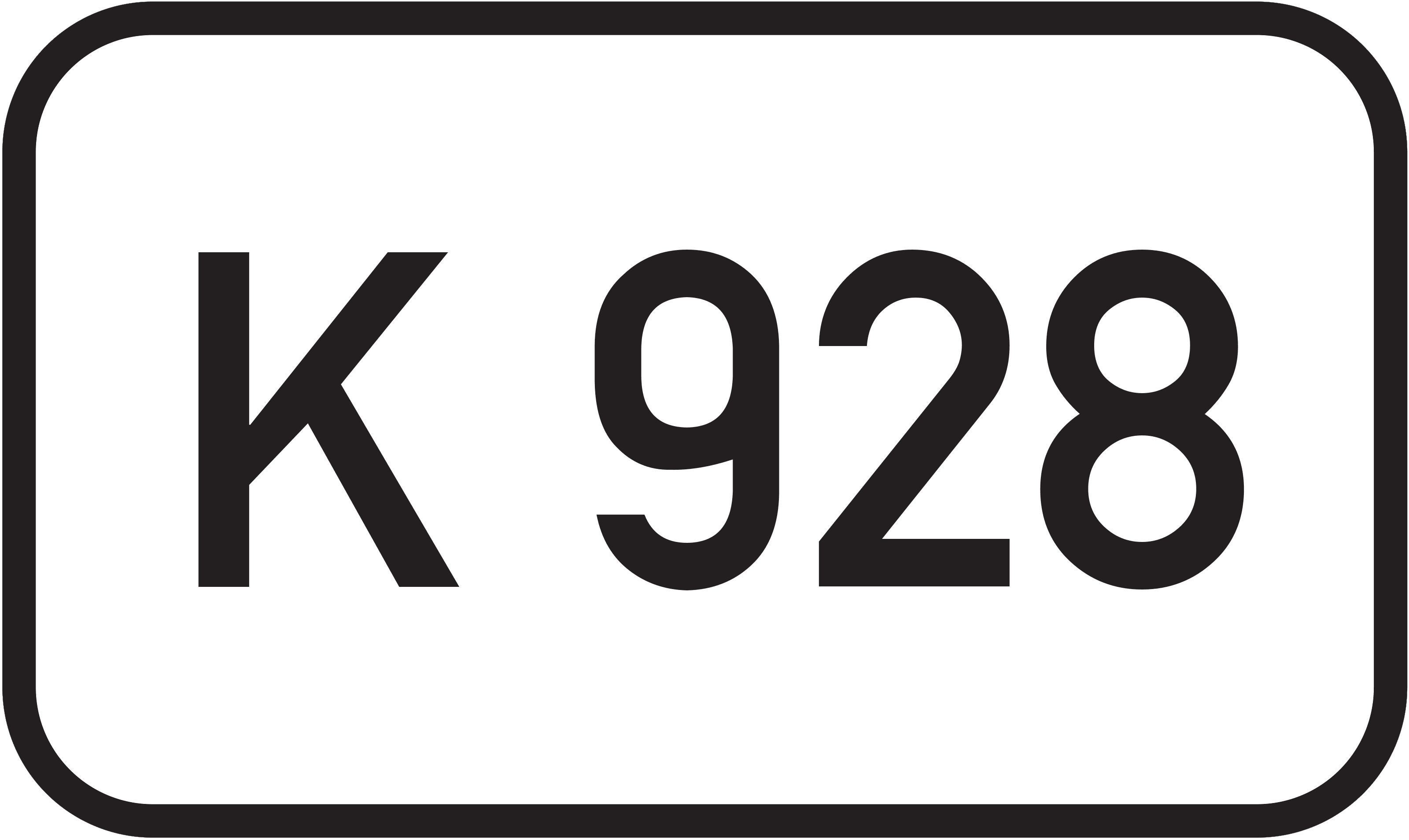 Straßenschild Kreisstraße K 928