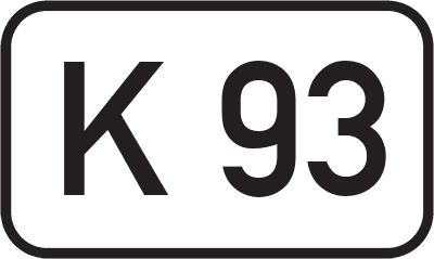 Straßenschild Kreisstraße K 93