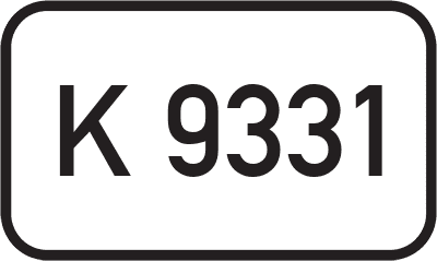 Straßenschild Kreisstraße K 9331
