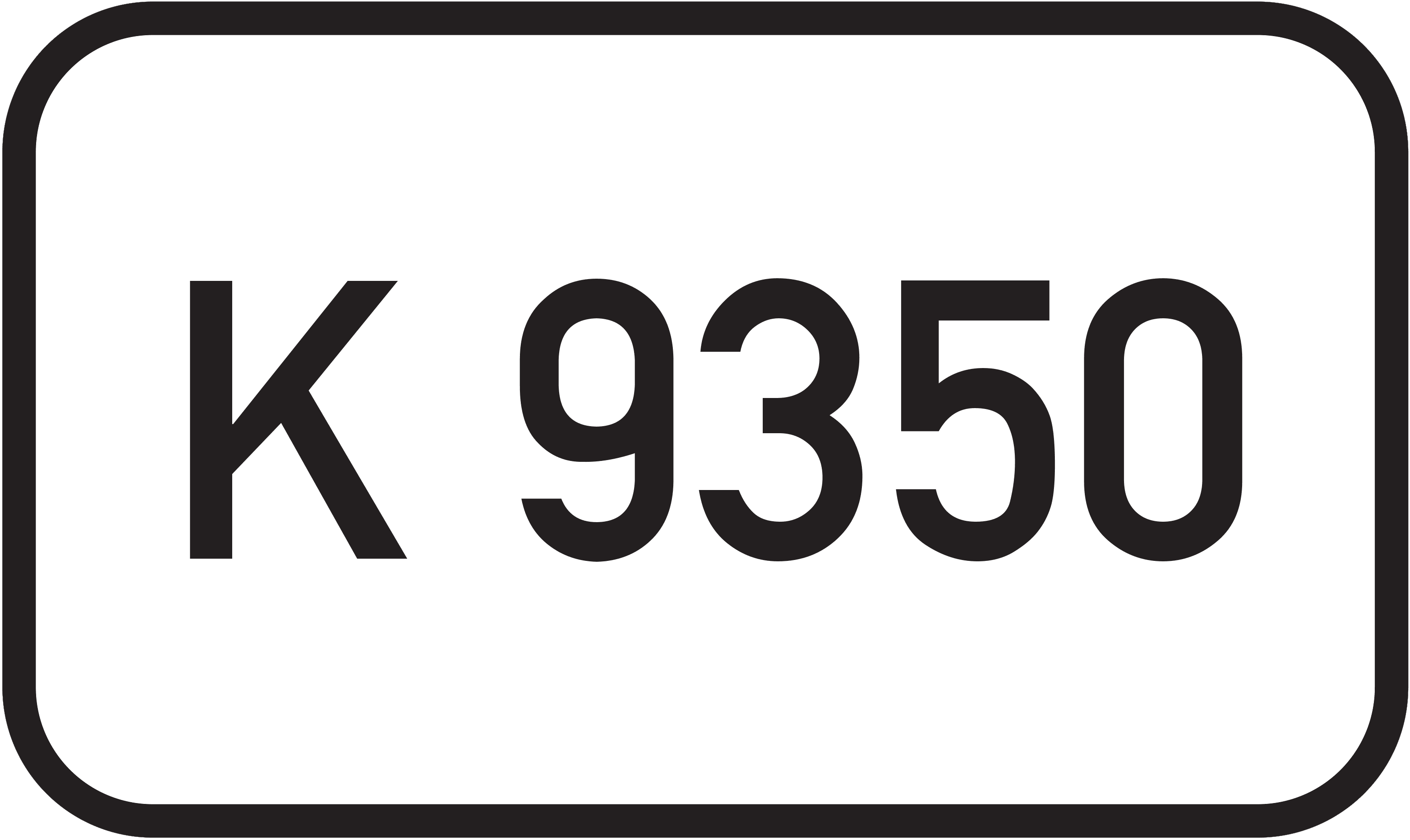 Straßenschild Kreisstraße K 9350