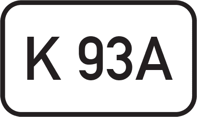 Straßenschild Kreisstraße K 93A