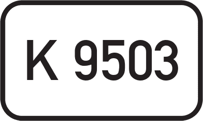 Straßenschild Kreisstraße K 9503