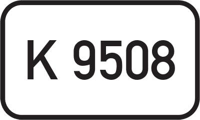 Straßenschild Kreisstraße K 9508