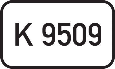 Straßenschild Kreisstraße K 9509