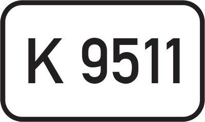 Straßenschild Kreisstraße K 9511