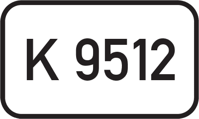 Straßenschild Kreisstraße K 9512