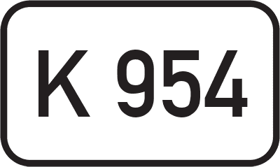 Straßenschild Kreisstraße K 954
