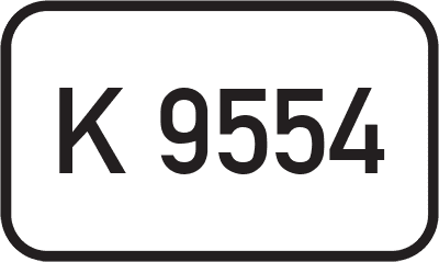 Straßenschild Kreisstraße K 9554