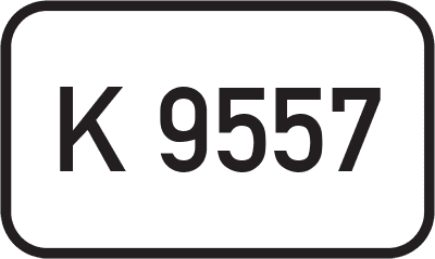 Straßenschild Kreisstraße K 9557