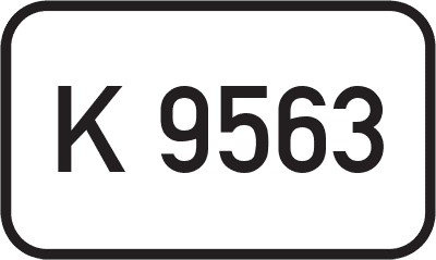 Straßenschild Kreisstraße K 9563