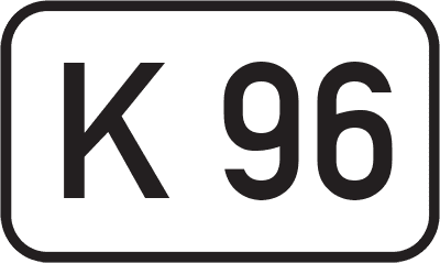 Straßenschild Kreisstraße K 96