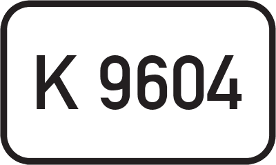 Straßenschild Kreisstraße K 9604