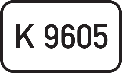 Straßenschild Kreisstraße K 9605