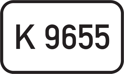 Straßenschild Kreisstraße K 9655