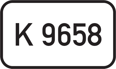Straßenschild Kreisstraße K 9658