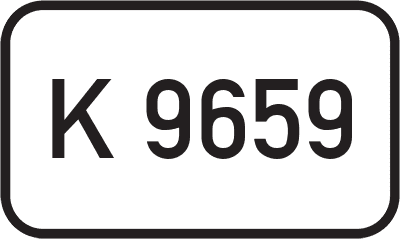 Straßenschild Kreisstraße K 9659