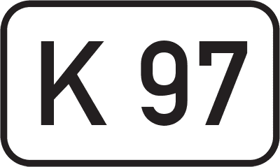 Straßenschild Kreisstraße K 97