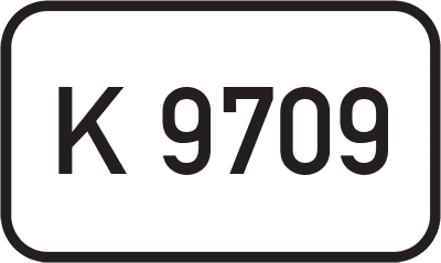 Straßenschild Kreisstraße K 9709