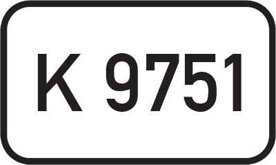 Straßenschild Kreisstraße K 9751