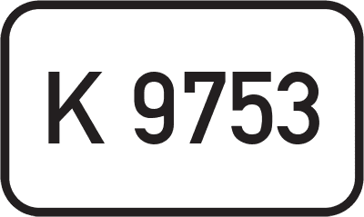 Straßenschild Kreisstraße K 9753
