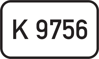 Straßenschild Kreisstraße K 9756