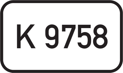Straßenschild Kreisstraße K 9758