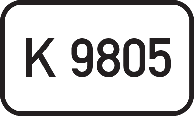 Straßenschild Kreisstraße K 9805