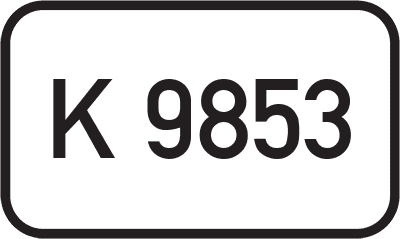 Straßenschild Kreisstraße K 9853