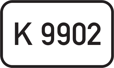 Straßenschild Kreisstraße K 9902