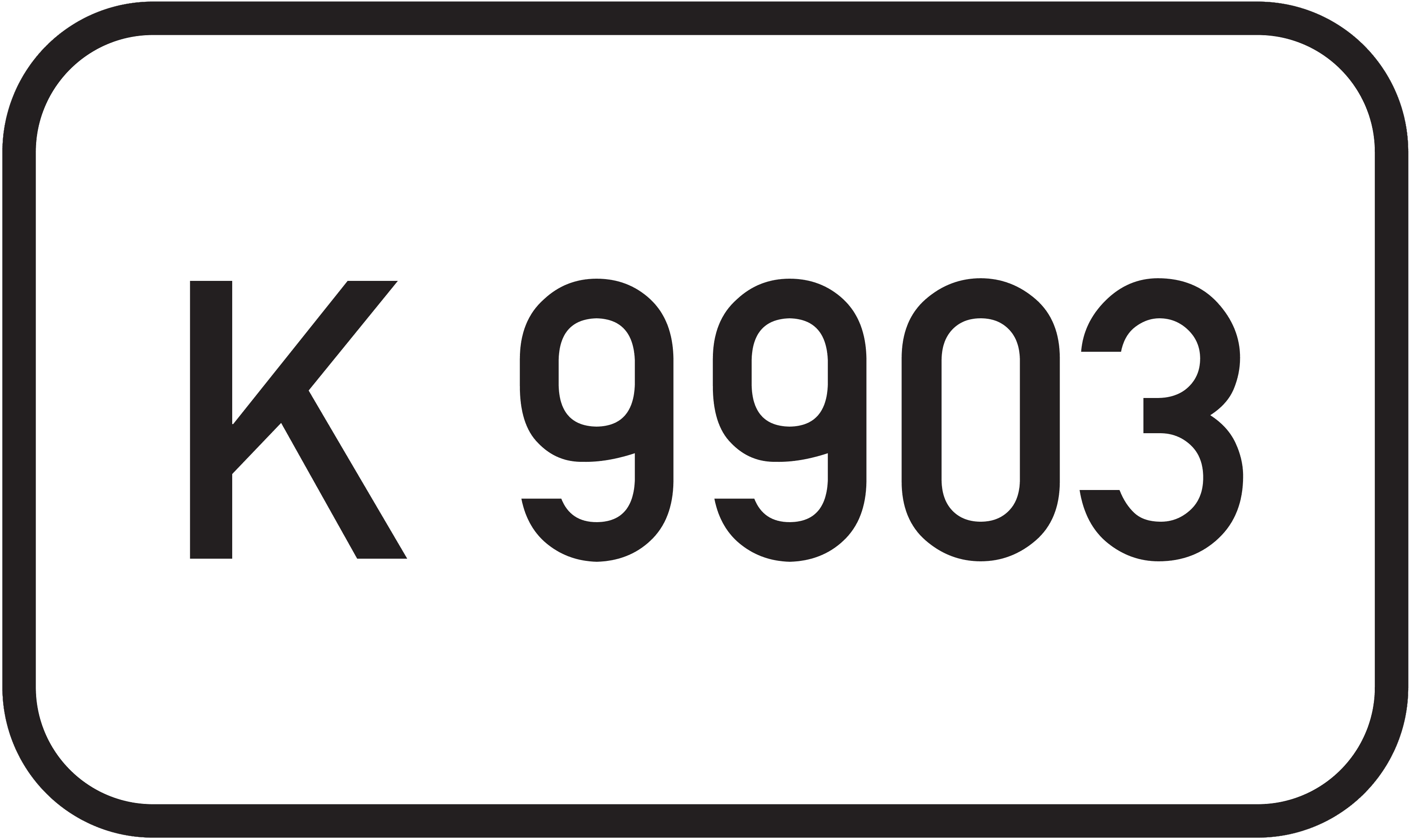 Straßenschild Kreisstraße K 9903