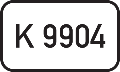 Straßenschild Kreisstraße K 9904