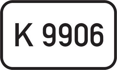 Straßenschild Kreisstraße K 9906