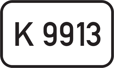 Straßenschild Kreisstraße K 9913