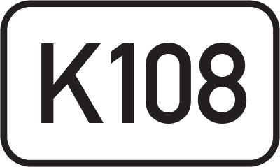 Straßenschild Kreisstraße K108