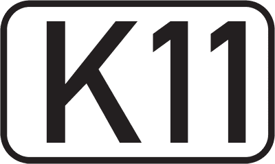 Straßenschild Kreisstraße K11