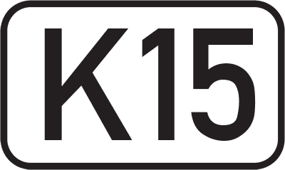 Straßenschild Kreisstraße K15