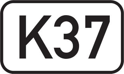 Straßenschild Kreisstraße K37