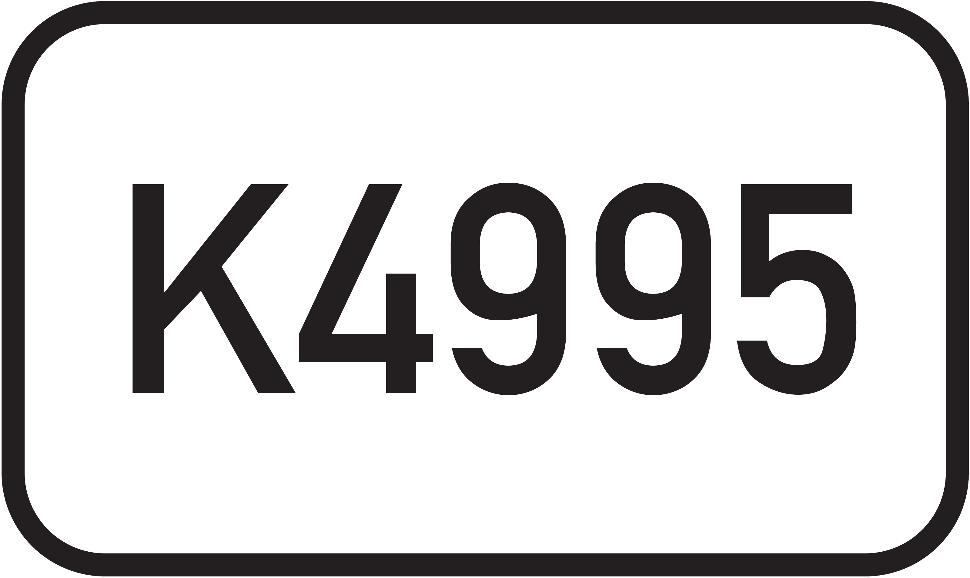 Straßenschild Kreisstraße K4995
