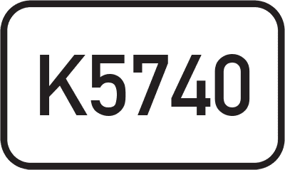Straßenschild Kreisstraße K5740