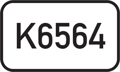 Straßenschild Kreisstraße K6564