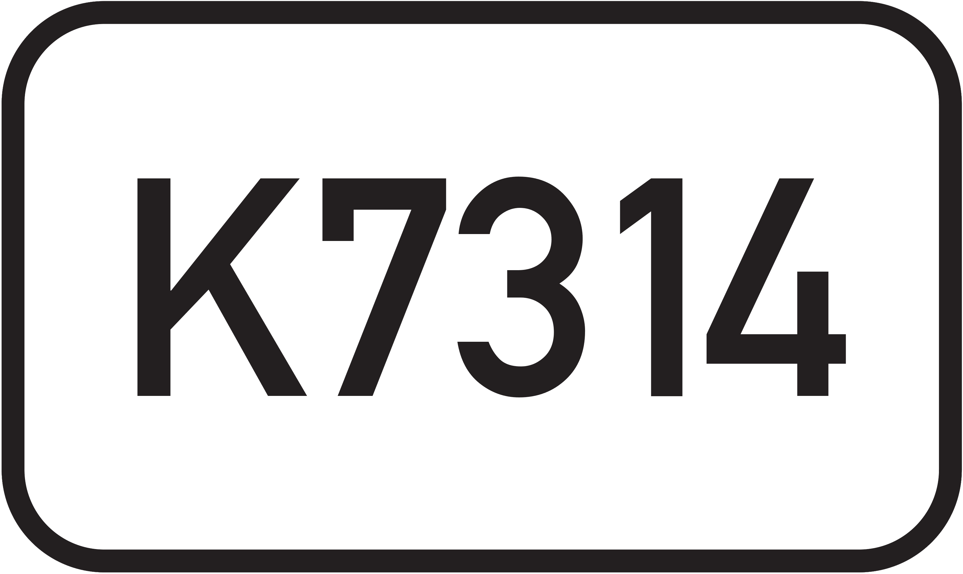 Straßenschild Kreisstraße K7314